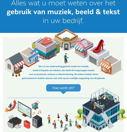 Infographic Zakelijk Gebruik Muziek Beeld Tekst