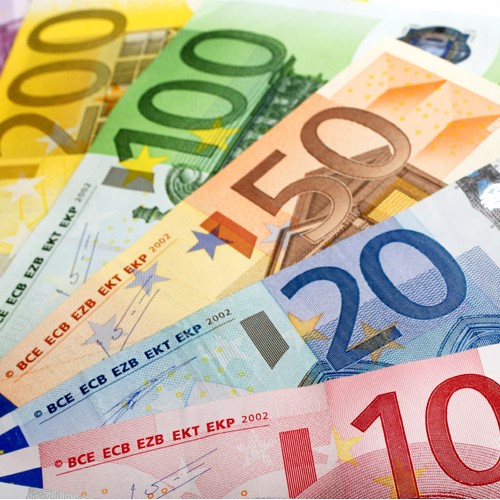 waaier van papiergeld euro 500x